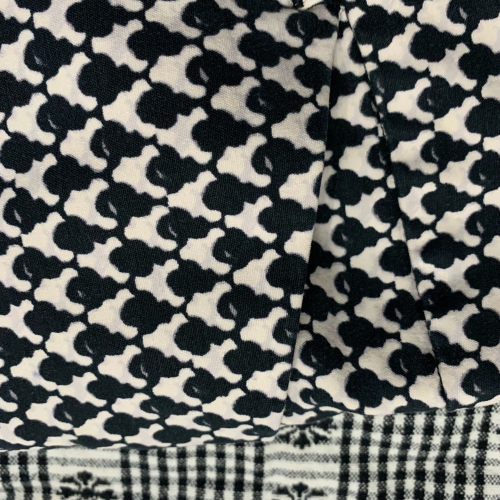 White House Black Market Black and White Patterned Skinny Pants - Picture 10 of 11